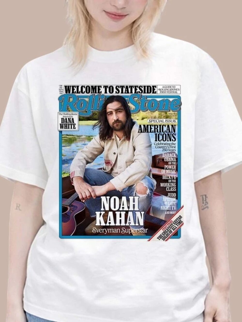Noah Kahan Rolling Stone Poster Magazine Cover Welcome To Stateside Shirt 257